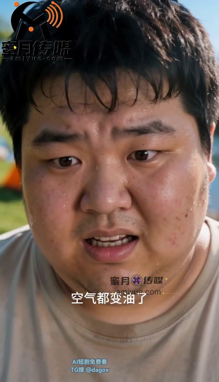 阿肥独自走向露营帐篷