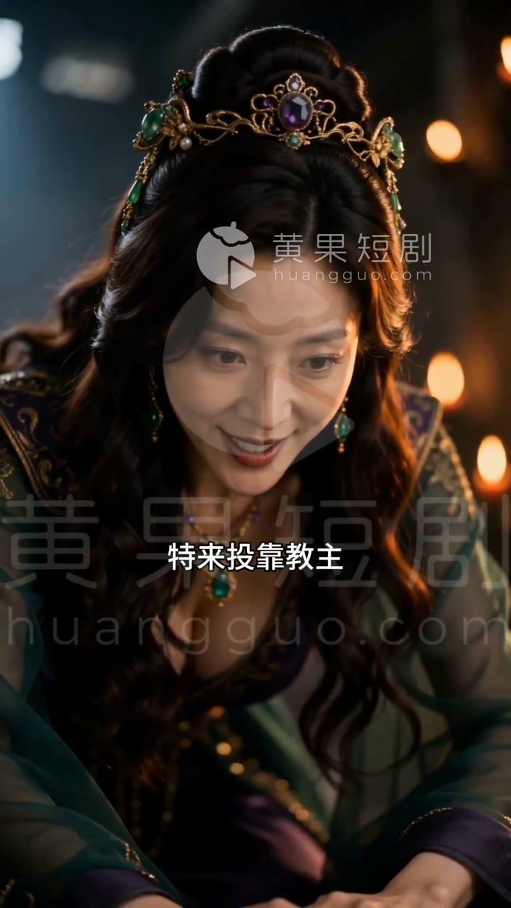 胡姑娘在血媚教大殿低头向教主投诚