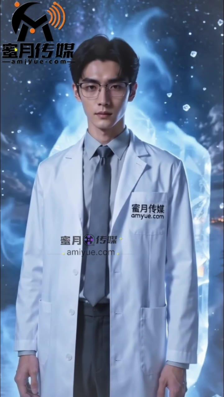 戴眼镜的白衣医者带着冰能出现