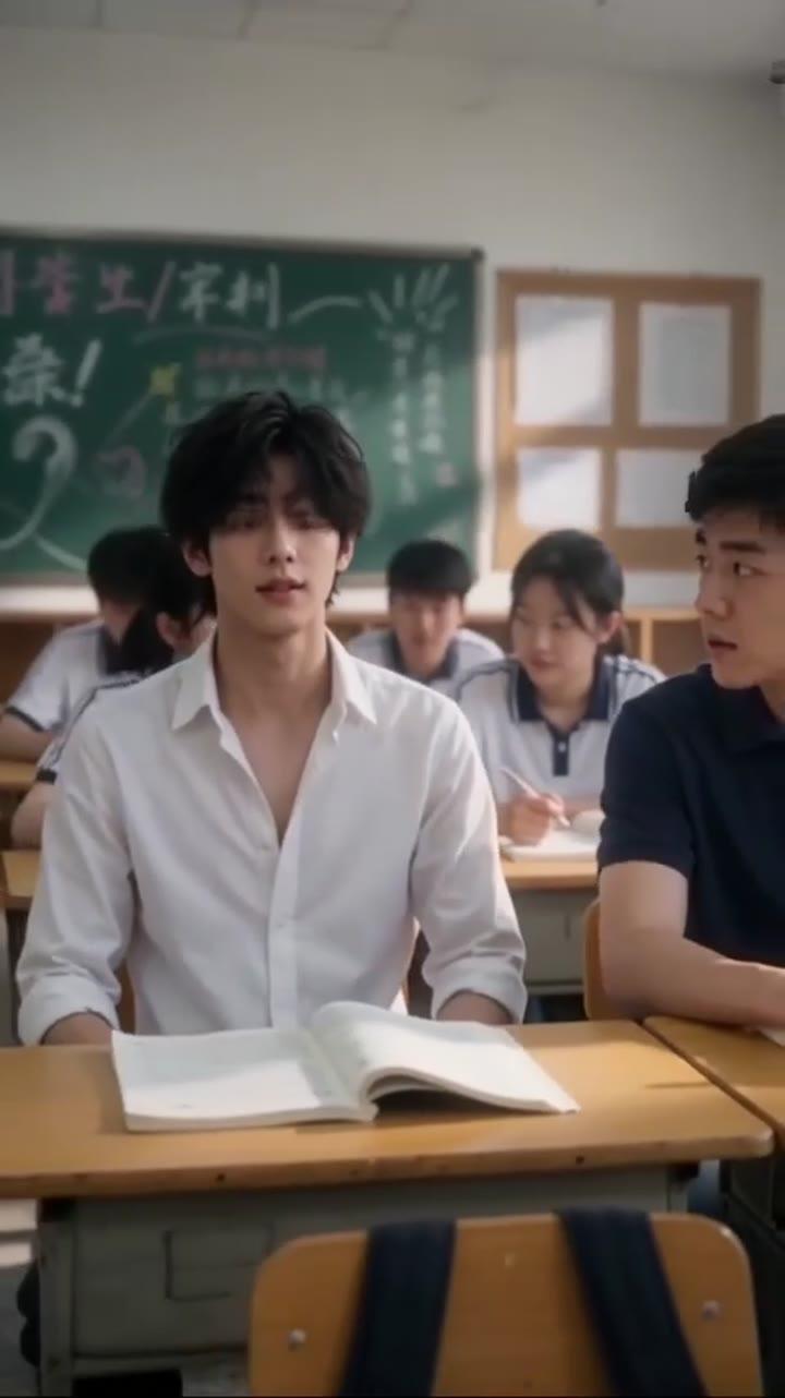 学生坐在教室准备上课