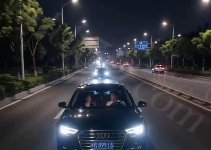 小林陪同苏沛真连夜乘车赶路