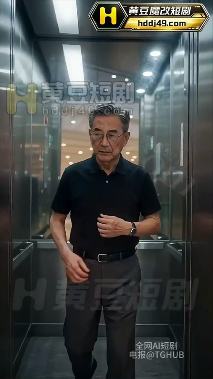 王强乘电梯前往已订餐的餐厅