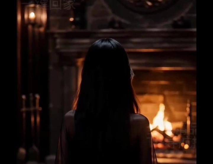 慈宁宫方向火光映出女子的背影
