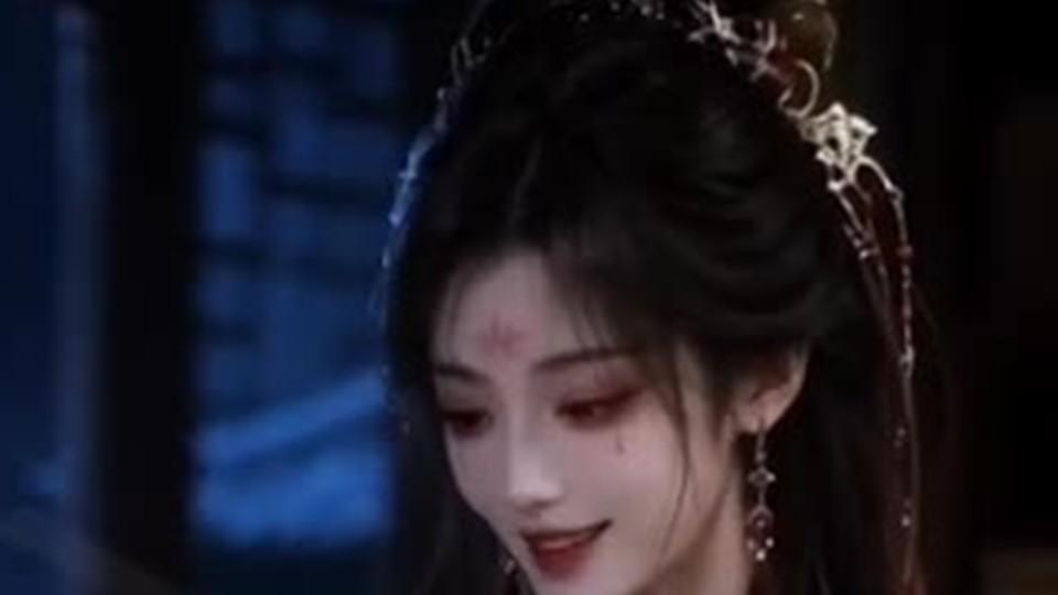 狐族女子接近君王时的头部近景
