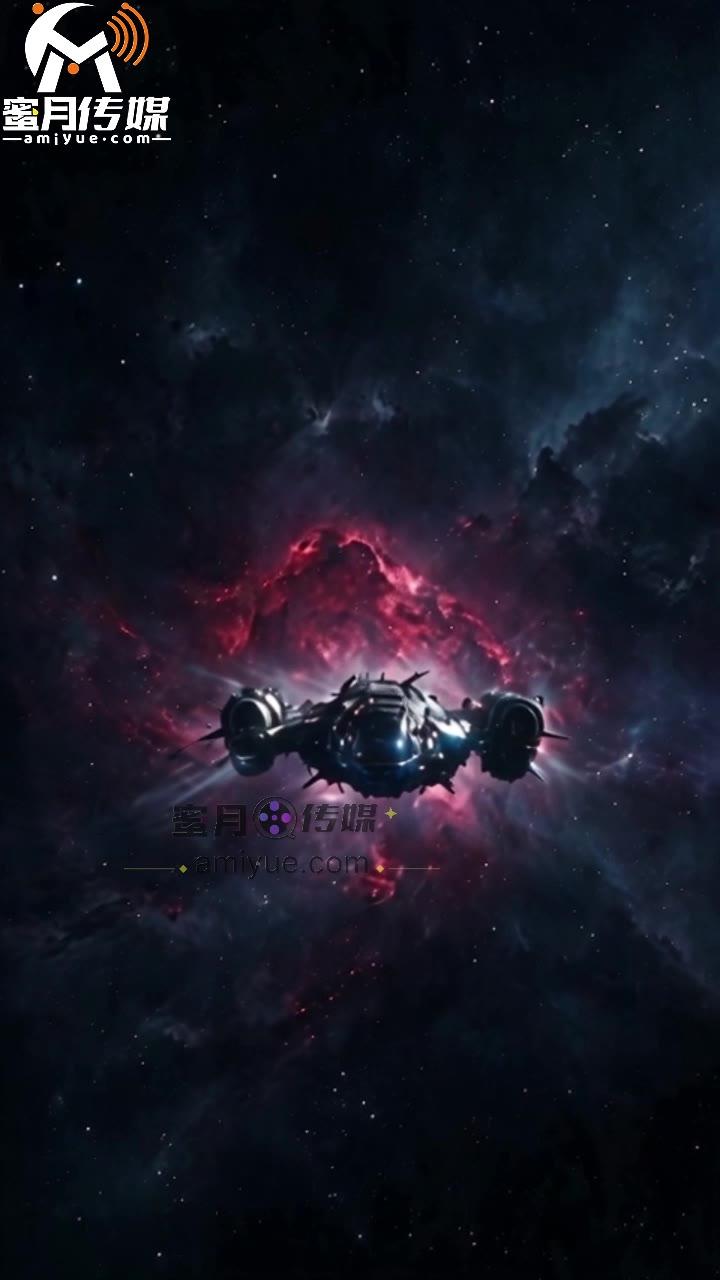 吴精的飞船驶向红色深空星云