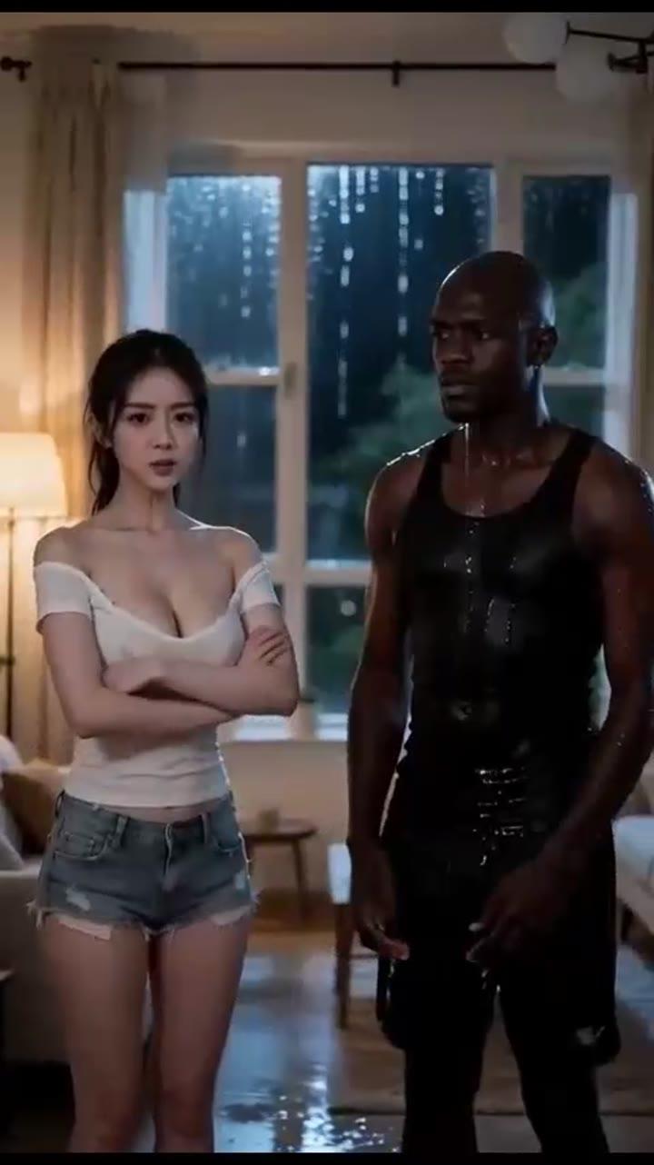 雨夜客厅里的家教与姐姐