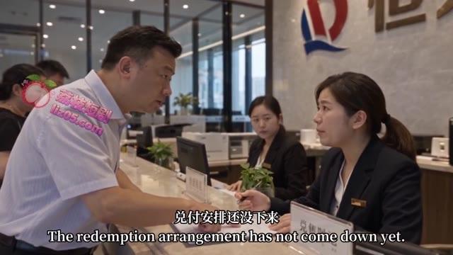 等候者在接待处追问款项