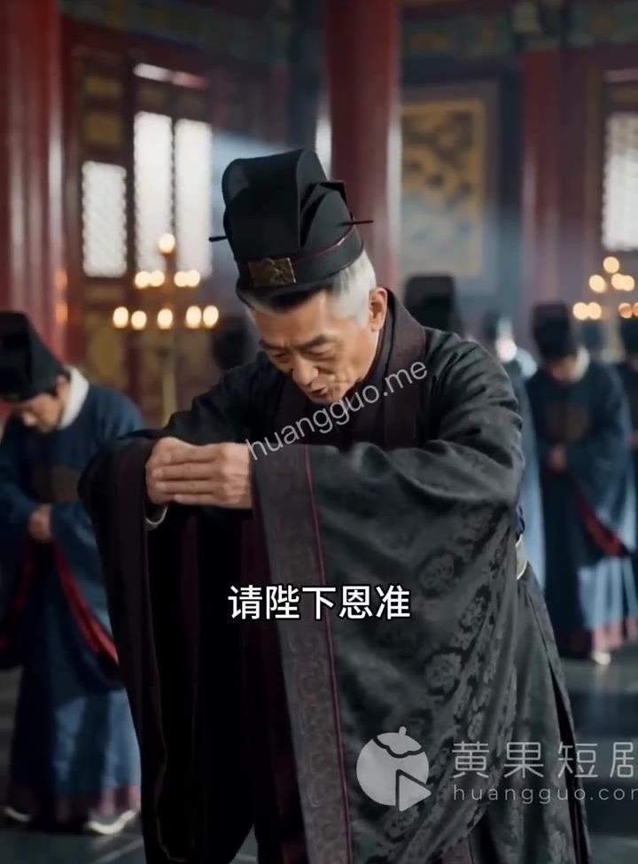 朝臣在殿上请求批准行宫营建