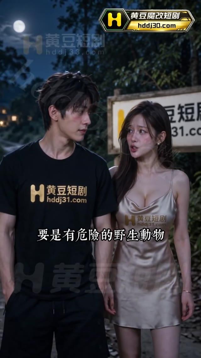 佳麟与小妈在林间同行