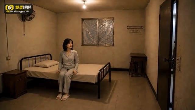 女子在简陋房间中等待来客