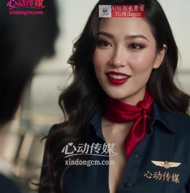 乘务员在机场与林机长交谈