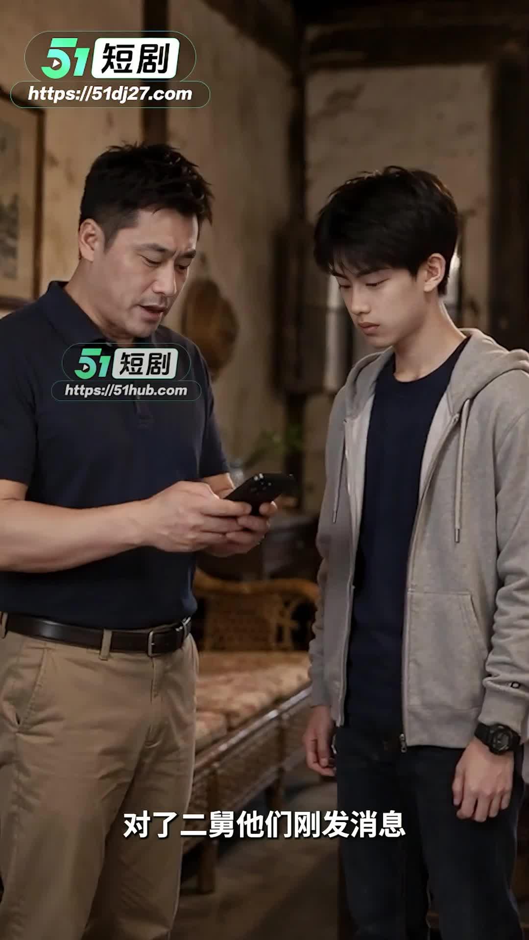 丈夫与小明在老家交谈