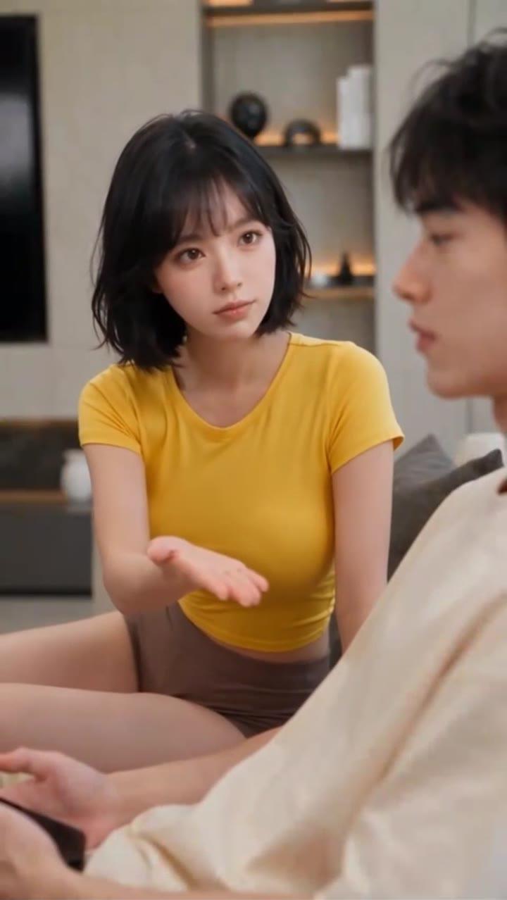 惠美在公寓里要求志豪拿出手机