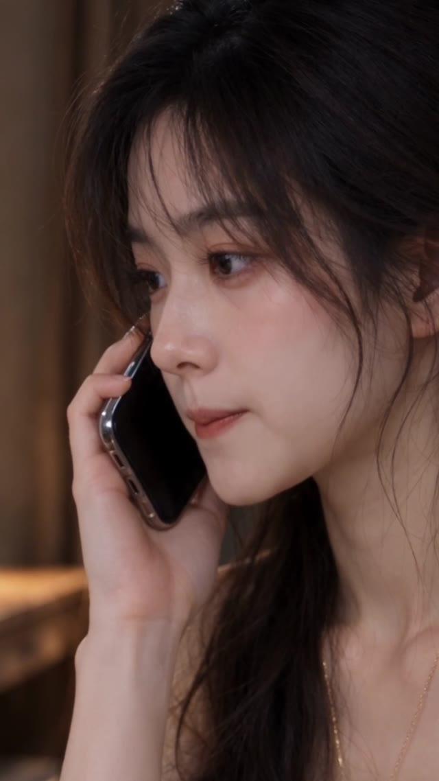 女租客在房间里打电话求助