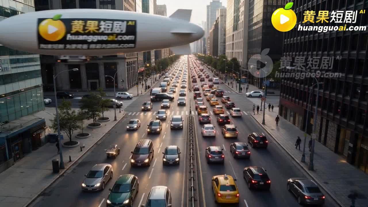 城市道路上的车辆交代两人的外出环境