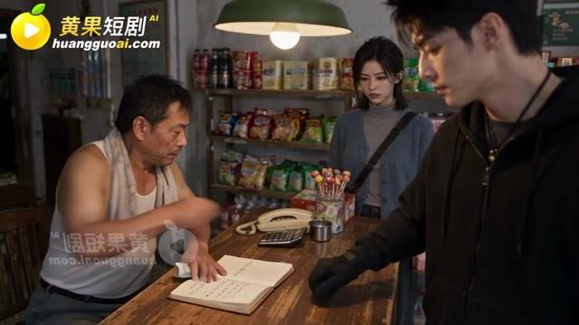 曲老板在杂货铺用旧日记向老张问话