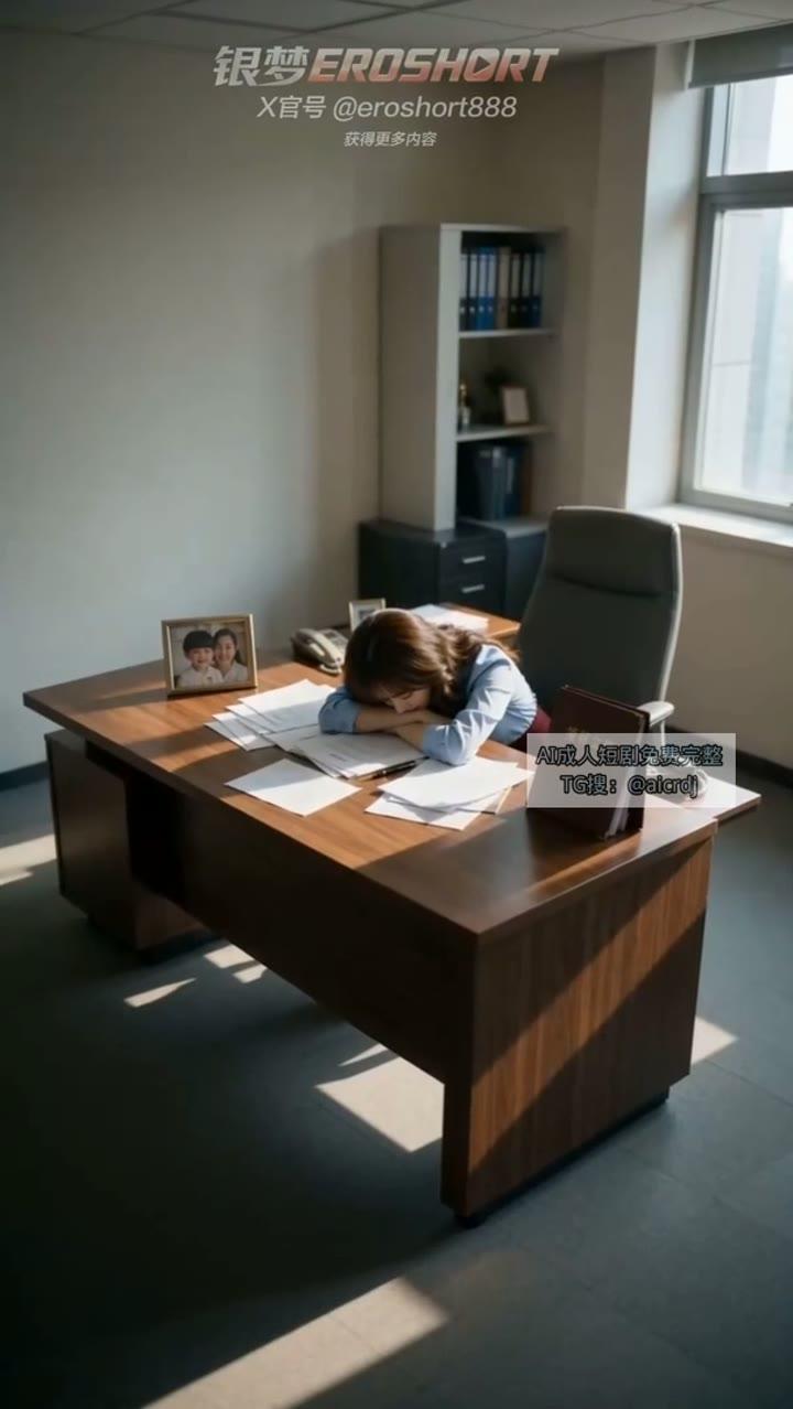办公室中的人物因昨晚事件分心
