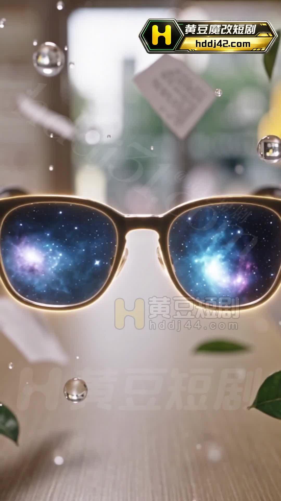 特殊眼镜镜片出现蓝色光效
