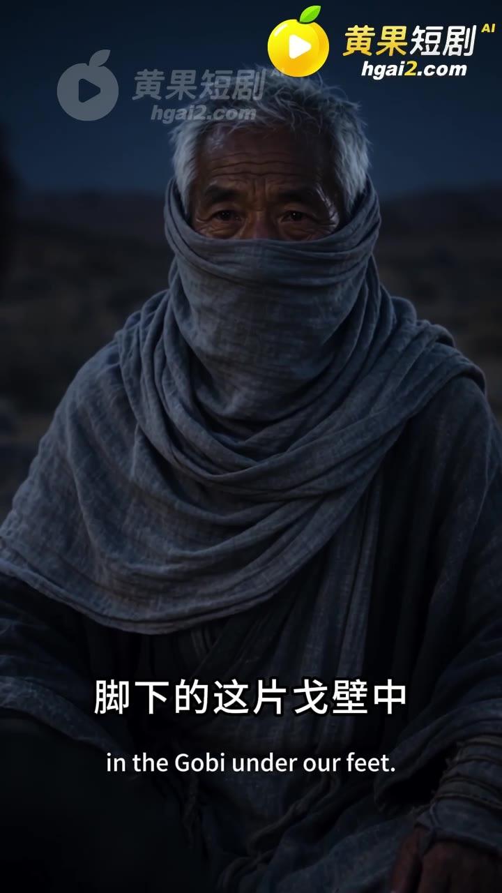 老者解释戈壁中的族群线索