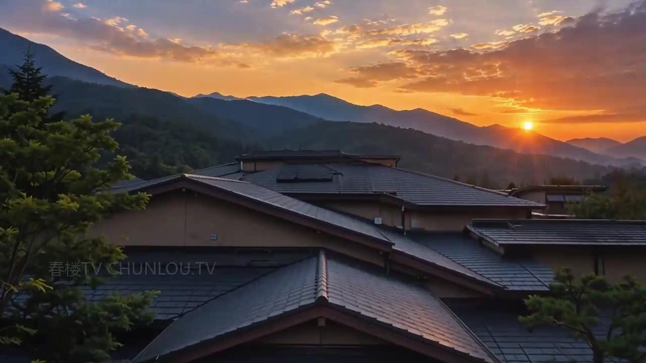 温泉度假区的外景