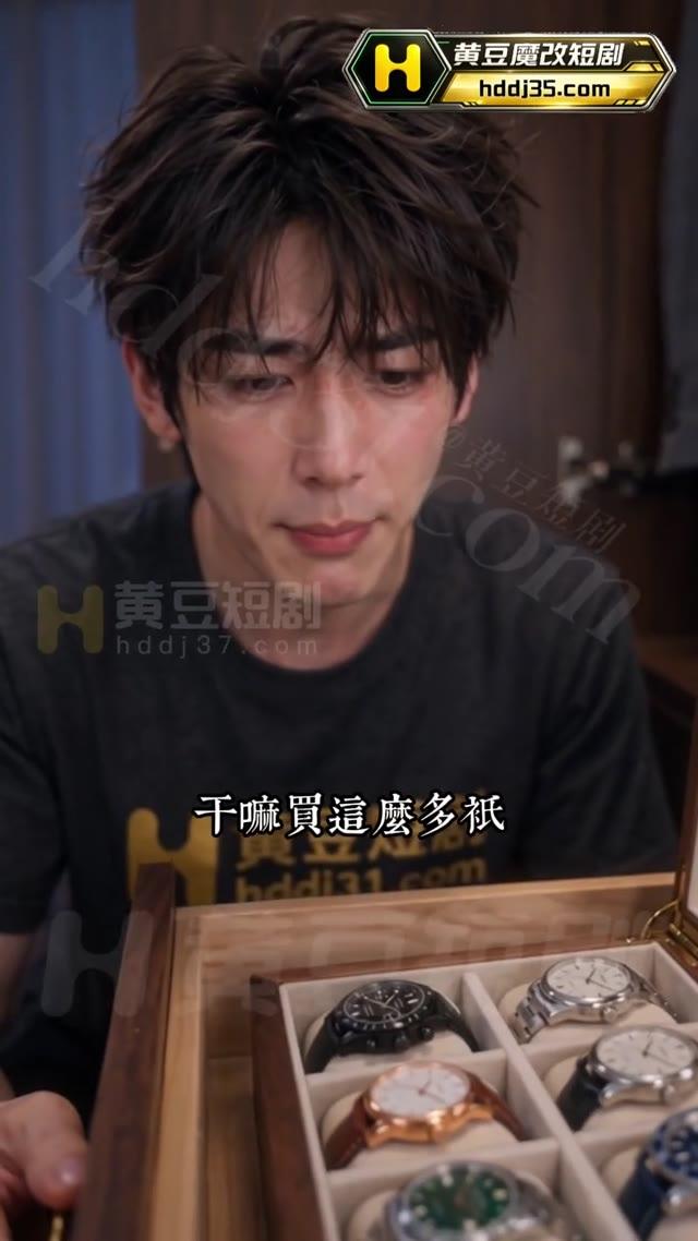佳伦查看父亲放在表盒里的物品