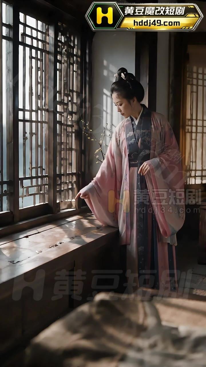 黄蓉在木窗旁查看轻浅脚印