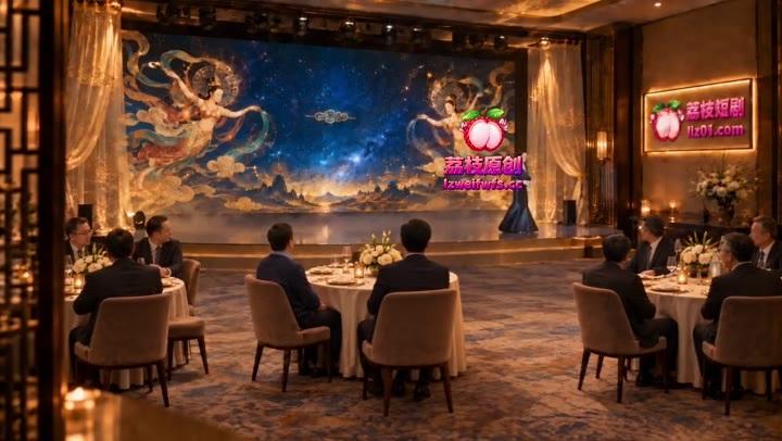 虚构剧情商务会场中进行的舞台表演