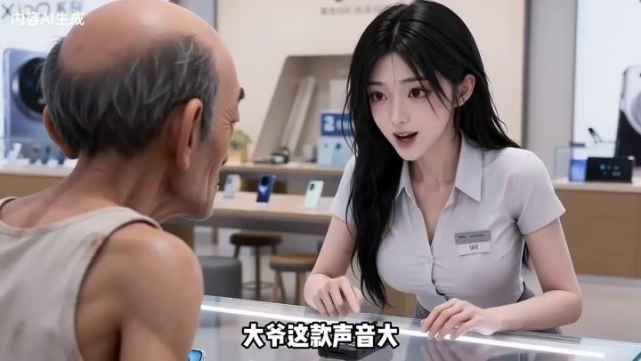 吴大爷在手机店询问机型