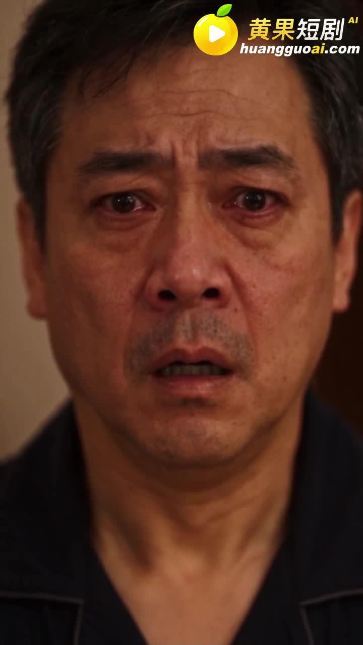 父亲在餐桌旁看着厨房的动静