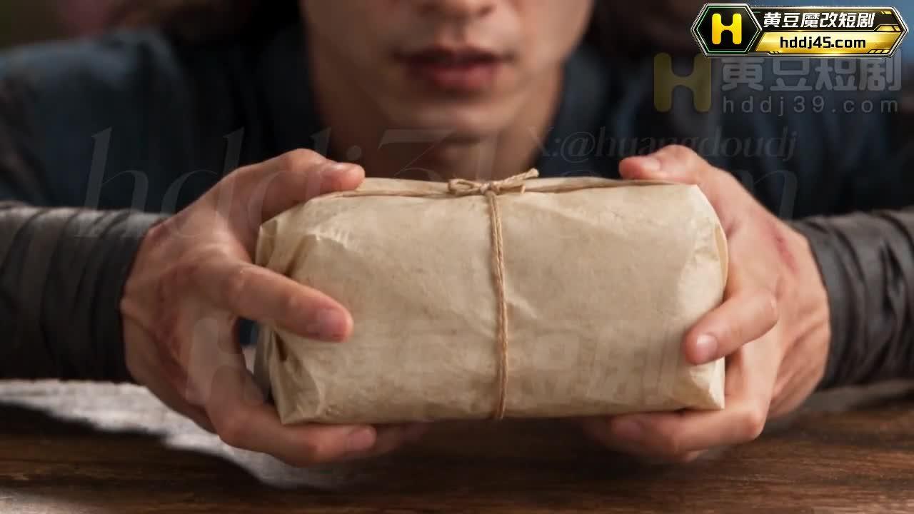 男主手持准备给姨娘的赔罪礼物