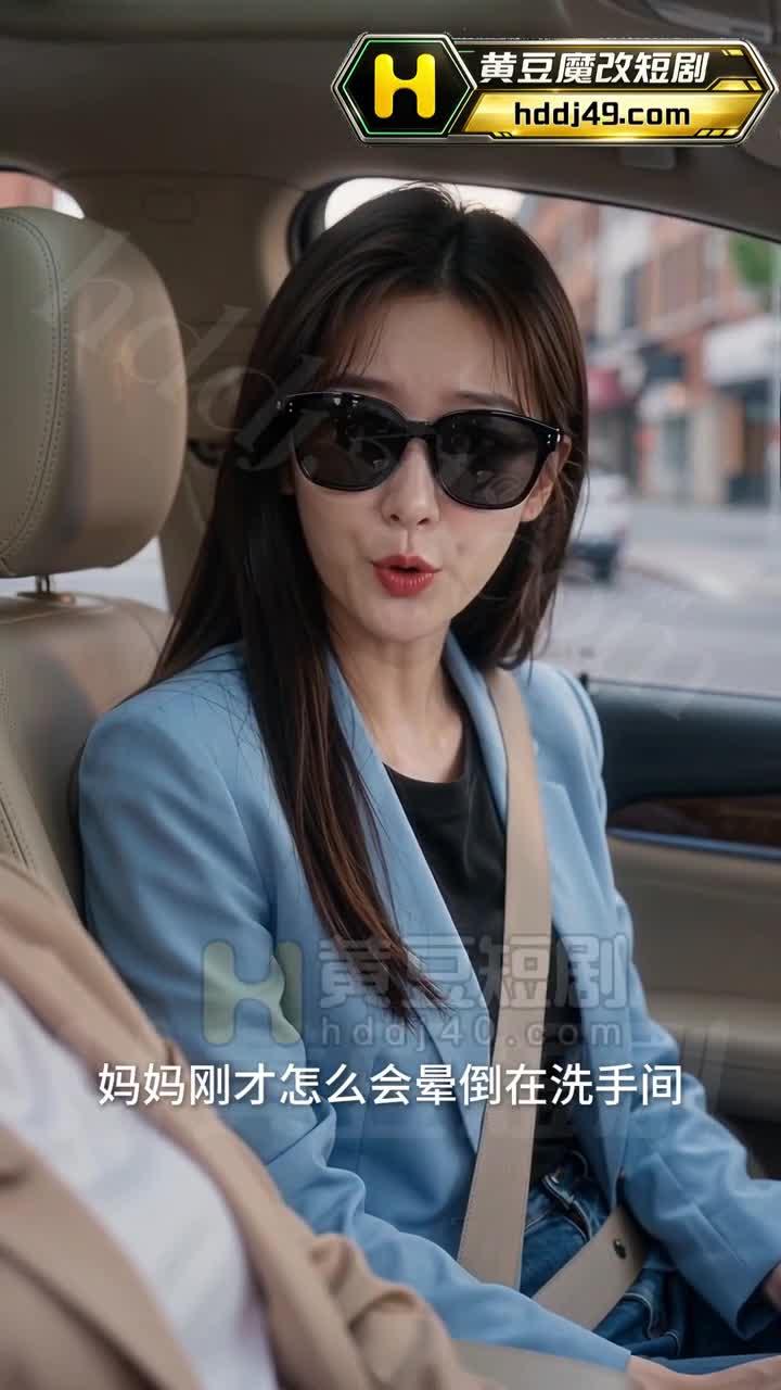 妻子在车内询问母亲的不适状况