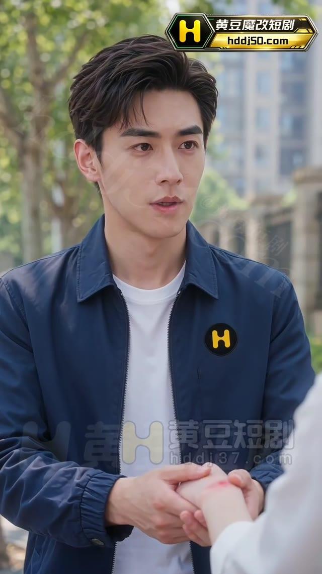 小林在街边向受伤的陈小姐道歉