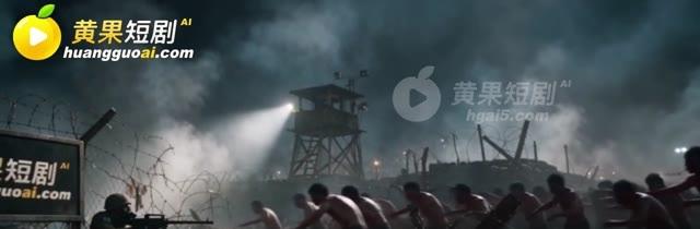 烟雾与探照灯笼罩失控营地