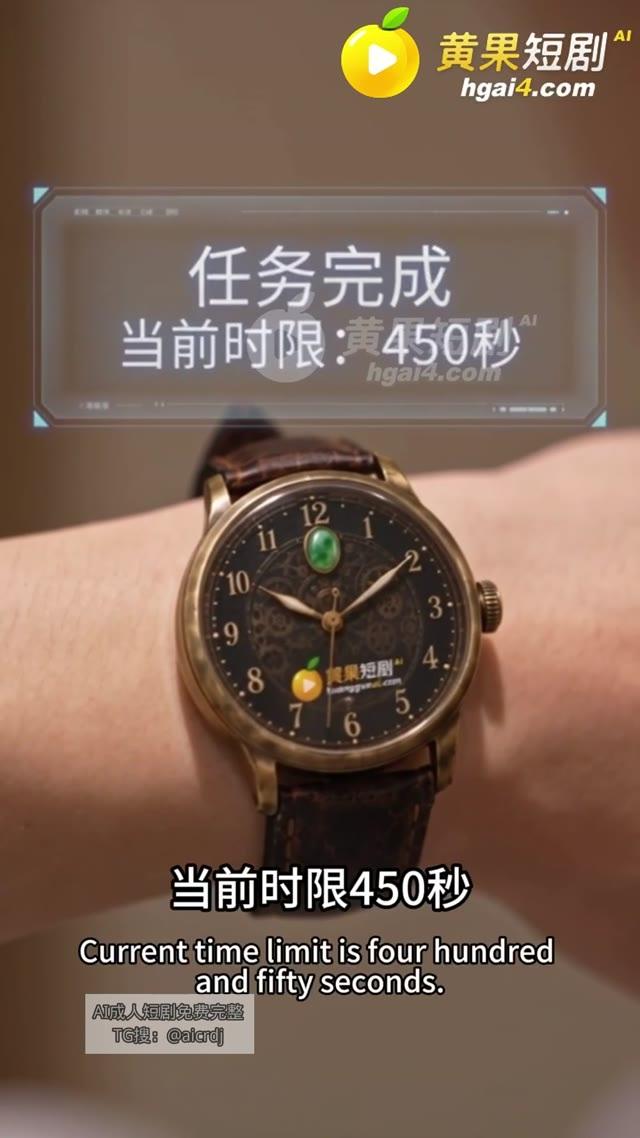手表显示购物任务完成，当前时限四百五十秒