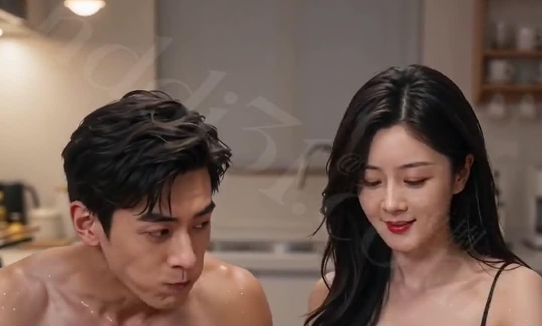 小林与晴姐在晚饭桌旁相处