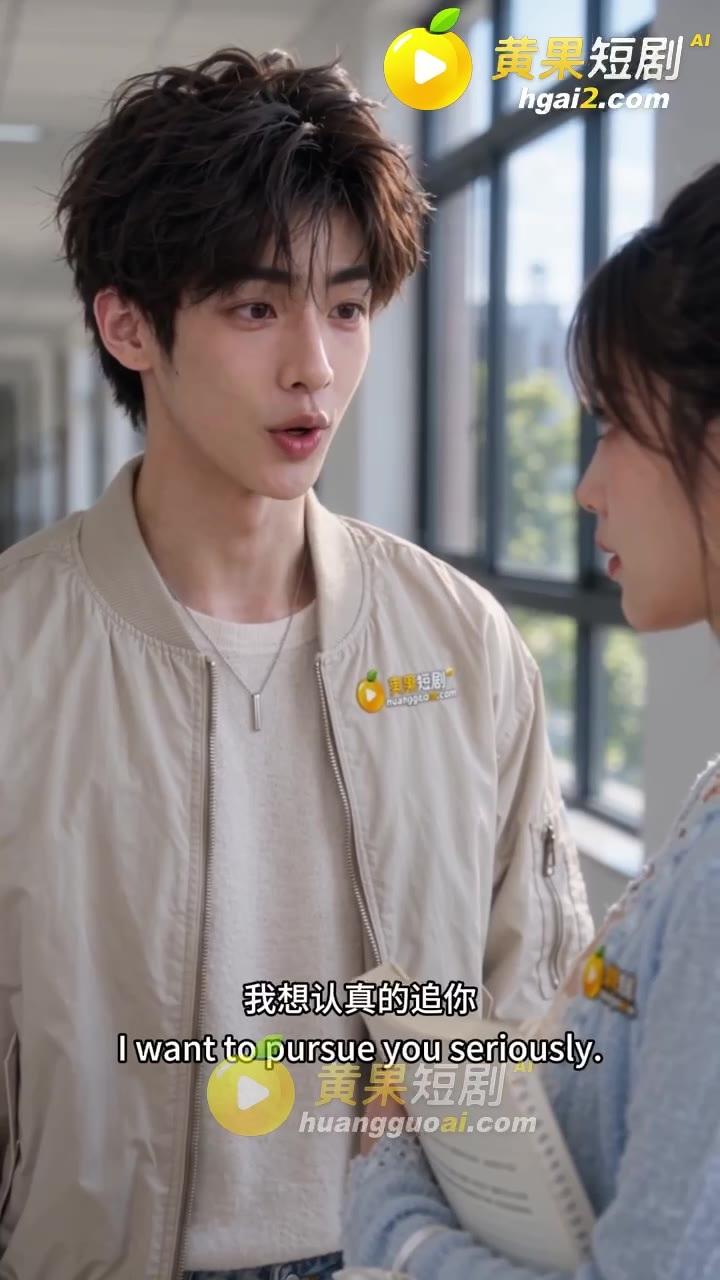 男子在大学走廊向苏婉说话