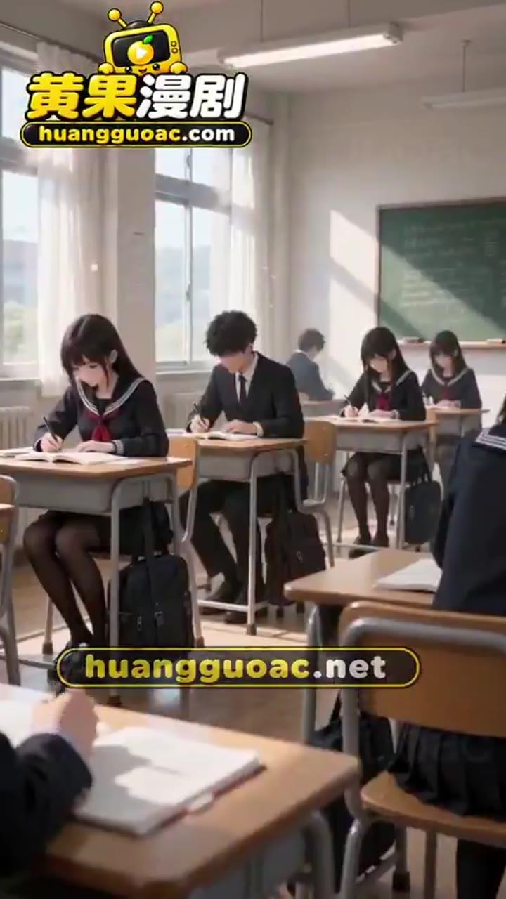 教室里的学生正在桌前学习