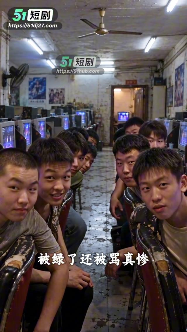 网吧中的旁人围观现场争执