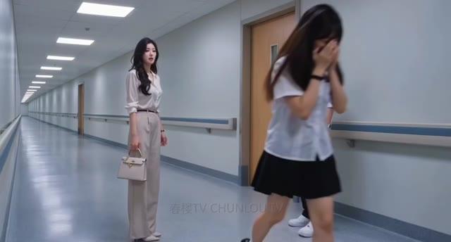 林小婉离开病房后在医院走廊遇到姐姐
