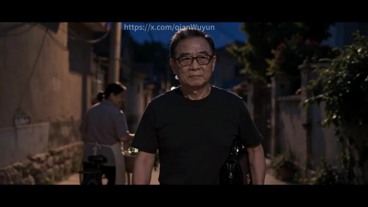 李老师出现在夜间巷口