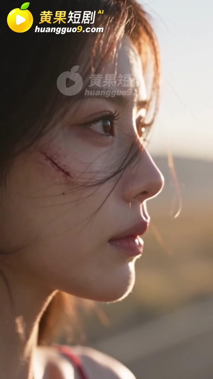 女子走出房车后的侧脸
